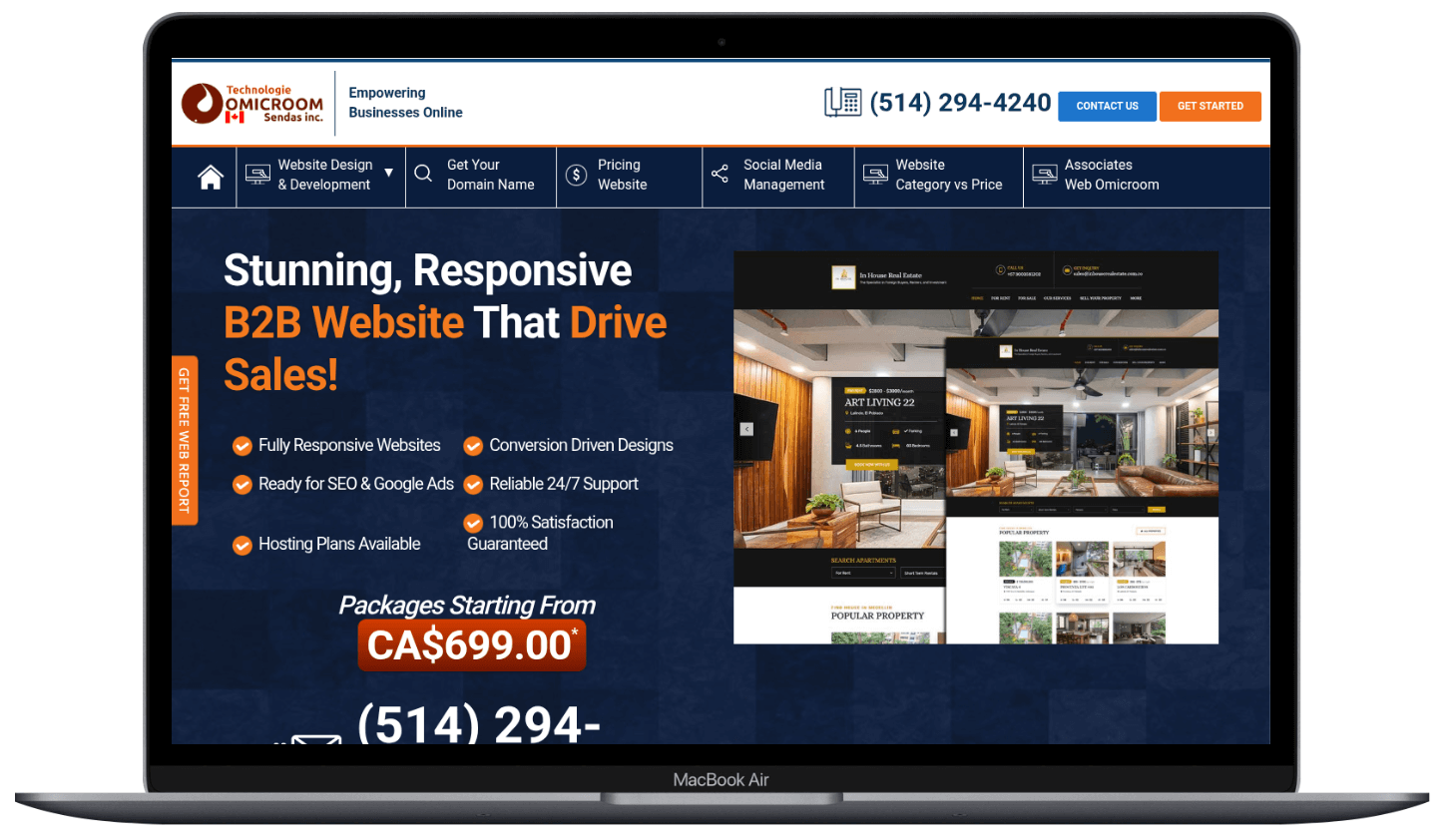 Build wordpress website omicrom.org